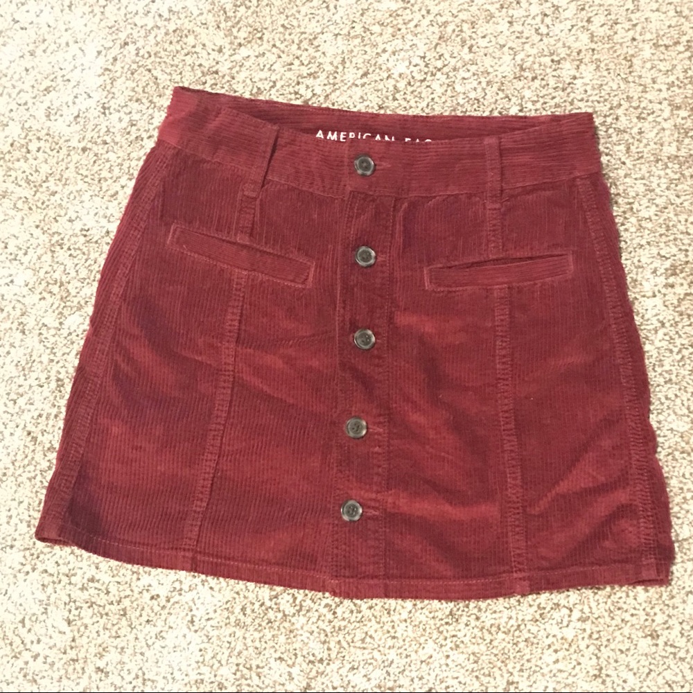 maroon mini shirt
